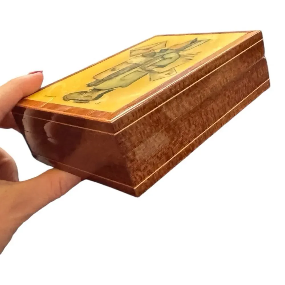 Vintage Hummel Postal Carrier Music Box (Plays Lara's Theme Dr Zhivago